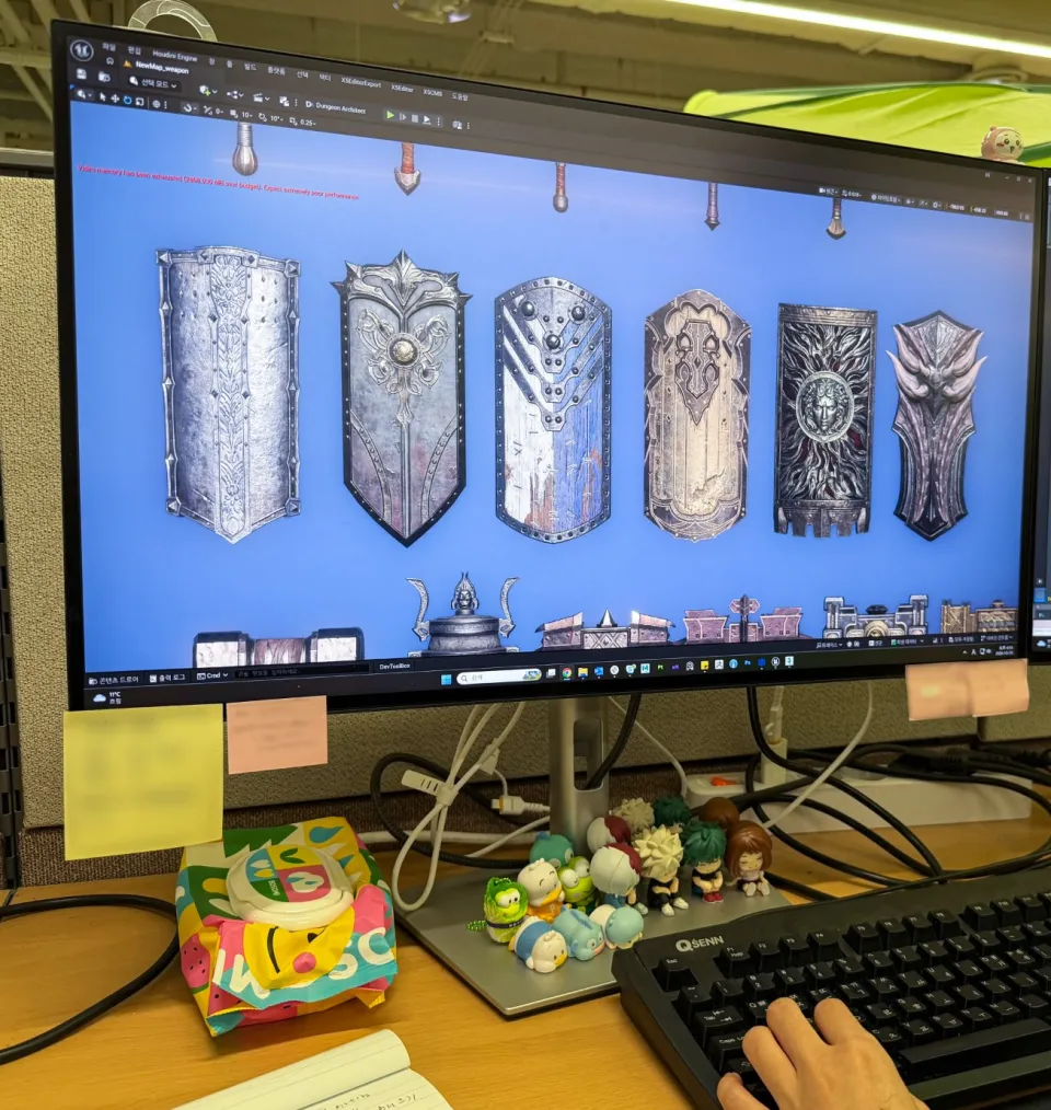 Arma Gladius em progresso