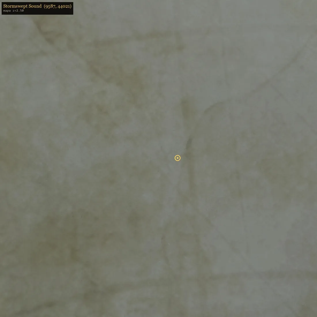 Vista del mapa de Stormswept Sound.